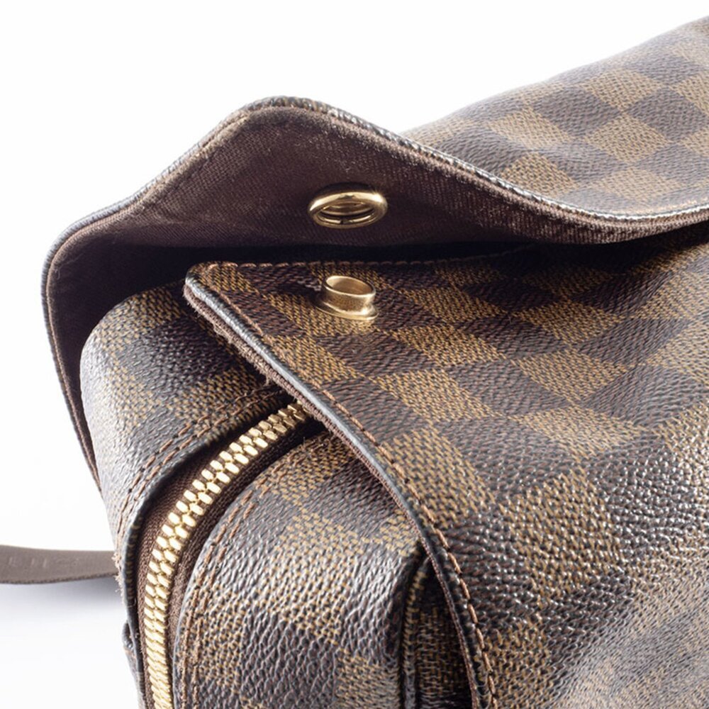LOUIS VUITTON Authentic Brown Damier Canvas Shoulder Bag - Picture 15 of 16
